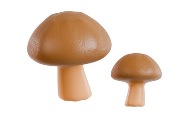 3D 버섯 아이콘, 3D mushroom icon