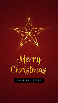 Festive Sparkling Logo Title Vertical