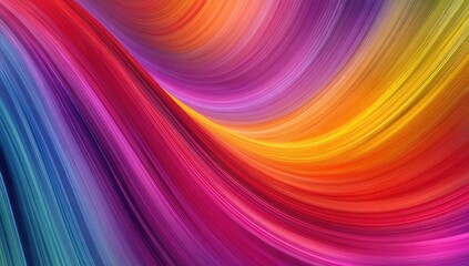 Fototapeta premium Abstract swirling vibrant colors. Dynamic lines create a flowing, colorful design