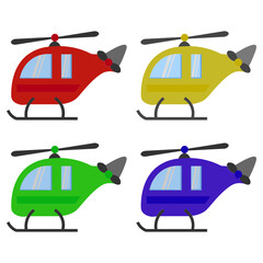 colorful chopper  vector