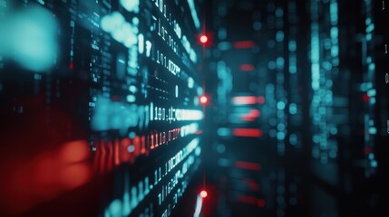 Digital technology graphic abstract