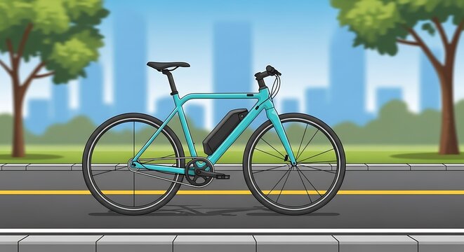 Ebike on City Street.