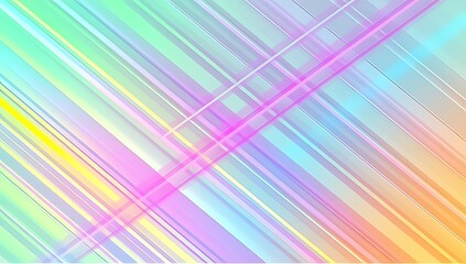 Gentle overlapping pastel lines in mint, pink and yellow cross gracefully, creating a soft dreamy abstract background for romantic, spring, or airy design projects.