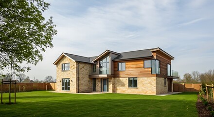 New build modern house. suffolk. uk