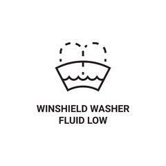 Windshield Washer Fluid Low Indicator Icon