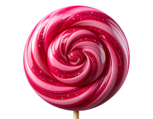  Vivid raspberry candy fusion pop isolated on transparent background PNG