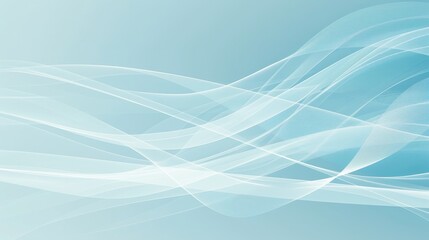 Abstract Light Blue Wave Background, Elegant Simple Design for Text Overlay, Web Background and Creative Projects.