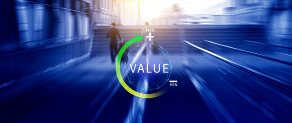 Increase value service, growth value, company value added, business leverage valuable ERP systems growth concept, digital marketing leadership success target, UUID, FaaS