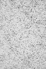 Close up of white swarm unwoven large stipes fiber