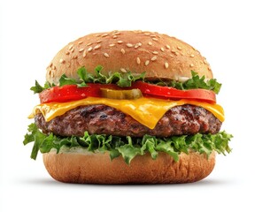 Close-up of a classic cheeseburger (2)