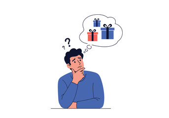 A thoughtful person wonders about gift choices for someone special.