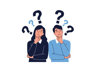 Two people contemplating and thinking about their next move.