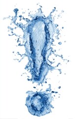 Exclamatory water splash