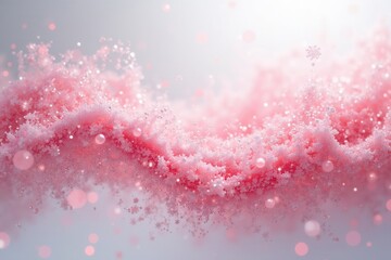 Pink Sparkling Snow Wave