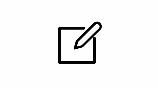 Edit icon animation. animation grahpic motion background