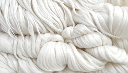 Close-up of white yarn