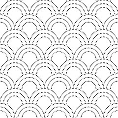 Abstract seamless pattern. Modern geometric background. Dotted grid.
