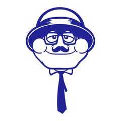 Frog Sir Rich Gangster Cool Glasses Hat Tie Suit