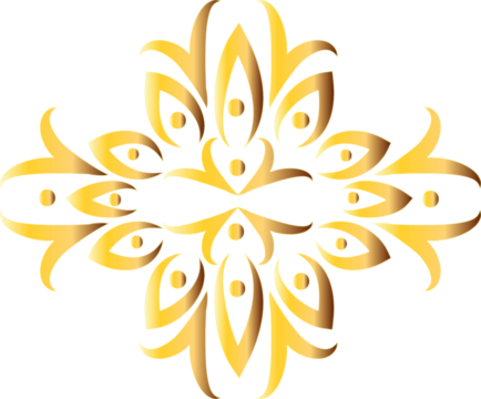 Golden Ornate Cross Motif
Abstract Gold Floral Medallion
Elegant Decorative Gold Element
Luxury Royal Gold Symbol
Shining Gold Mandala Design - Powered by Adobe