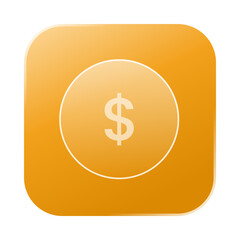 Money Coin Icon Liquid Glass
