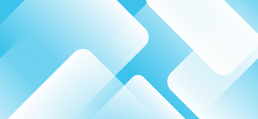 Overlapping white rounded squares create a modern, minimalist design against a light blue gradient background, suggesting cleanliness and simplicity in a visually appealing manner