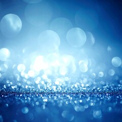 Abstract blue bokeh background