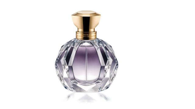 Lavender Tint Crystal Perfume Bottle - Powered by Adobe