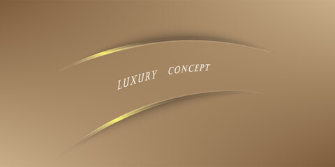 Vector abstract golden luxury backgrounds with light effected geometric graphic elements, cuts, stripes, lines, rounds for poster, flyer, digital board and concept design.EPS