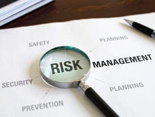 Magnifying Glass on Risk in Management Document