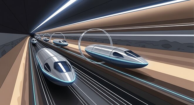 Hyperloop Train Tunnel.