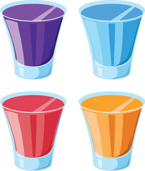 vector illustration of a mocktail