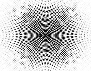 Abstract circular halftone pattern