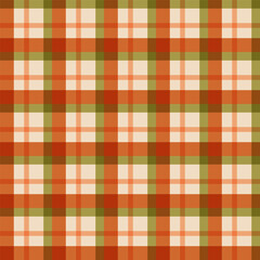 Seamless checkered tartan in muted autumn shades. Great for fashion, upholstery seasonal branding