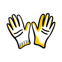 Gardening Gloves For Hand Protection Icon For Web And Graphic Design