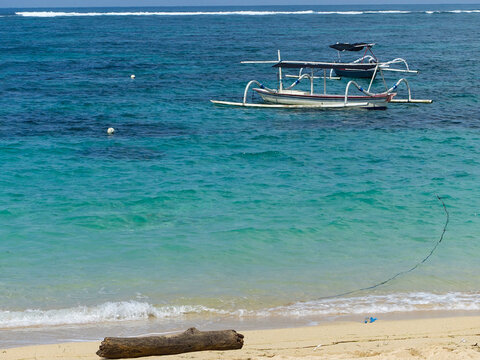 Jukung canoa boat in Bali
