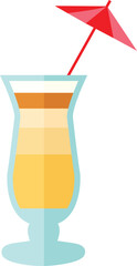 vector illustration of a mocktail