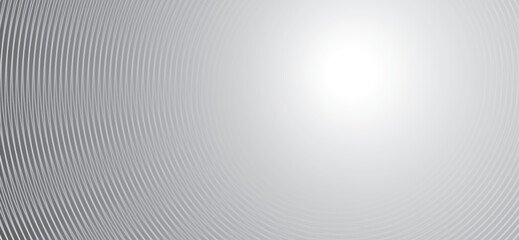 The abstract backdrop features concentric silver and white lines radiating from a central point, creating a subtle, modern, and elegant visual texture perfect for backgrounds