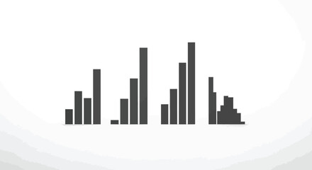 Obraz premium Abstract bar chart data visualization abstract business analytics financial graph report abstract chart vector