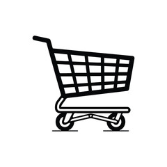Retail or E-commerce Shopping Cart Symbol