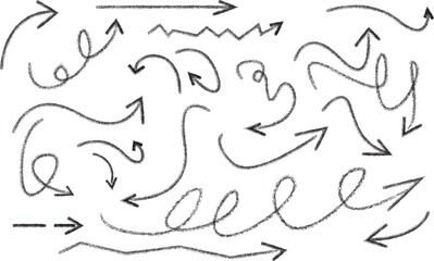 Hand Drawn Doodle Arrows – Sketchy Direction Icons Set