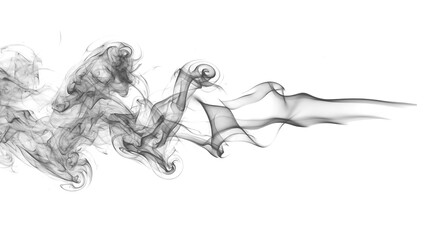 Curly Circle Smoke Isolated on Transparent Background – Round Swirling Misty Ring with Soft Vapor Wisps for Abstract Textures, Digital Overlays, and Creative Desig