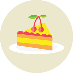 vector illustration of a pastry