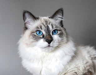 Obraz premium Close-up portrait of a Ragdoll cat