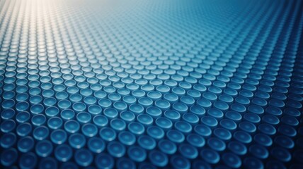 Abstract blue textured background with hexagonal pattern and soft light
