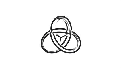 Abstract intertwined rings