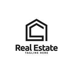 Minimalist simple pentagon logo icon symbol