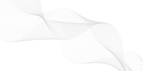 Abstract backdrop with grey wave gradient lines