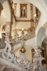 Schloss Mirabell, Marmorstiege, Original in Salzburg, &Ouml;sterreich