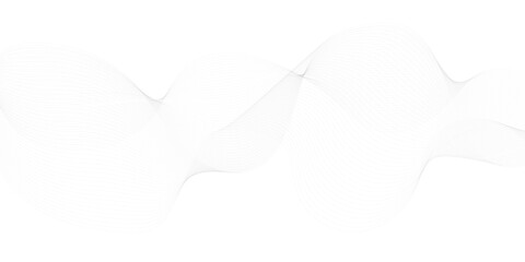 Abstract wave element for design. Digital frequency track equalizer. Stylized line art background. Vector illustration. Wave with lines created using blend tool. 