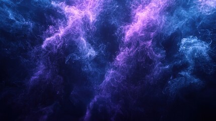 Obraz premium A dark blue and purple smoke cloud fills the frame,